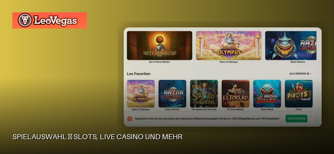 LeoVegas promotional banner